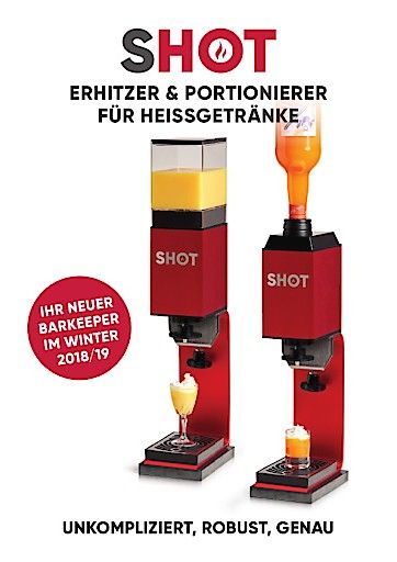 Vorschau Bild von SHOT Erhitzer und 2 cl / 4 cl Portionierer für Liköre und Heissgetränke