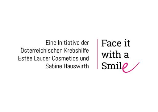  Logo "Face it with a Smile" der Pink Ribbon Aktion