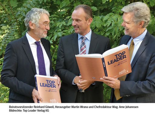  Herausgeber Martin Wrana, Chefredakteur Arne
Johannsen, Beiratsvorsitzender Reinhard Göweil