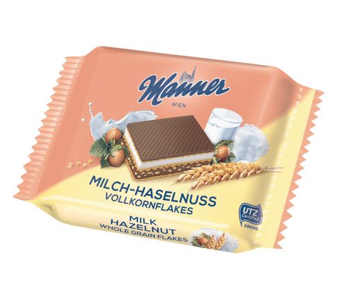 Vorschau Bild von Das perfekte Produkt für den Belohn-Moment: Manner
Milch-Haselnuss Snacks Vollkornflakes