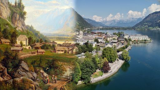 Historie und Gegenwart vereint in der neuen
digitalen Stadtführung: Zell am See 1872 und heute