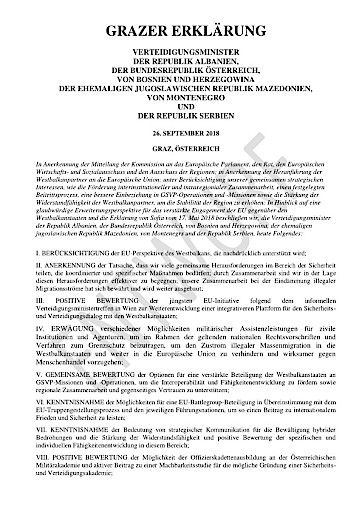 Vorschau Bild von Anhang zur OTS: Entwurf Grazer Erklärung