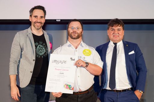 Vorschau Bild von Helmuth Stoeber mit Bernhard Quereser und Heinrich Prokop ©sabine
zach