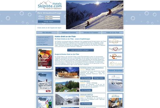 Skipiste-Hotels.com - das Hotelportal für Hotels direkt an den
Skipisten