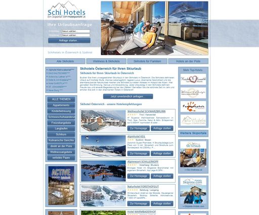Hotelportal www.Schi-Hotels.at - Hotels für den Skiurlaub