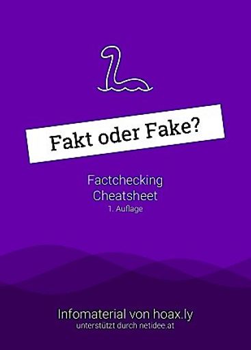 Vorschau Bild von Fakt oder Fake Cheatsheet by acolono GmbH Inhalt der Broschüre: - Warum werden falsche Informationen verbreitet? - Die 7 Formen falscher Information - Wie kann ich Inhalte prüfen? - Falsche Inhalte erkennen Auch in gedruckter Version kostenlos* erhältlich! *im acolono GmbH abzuholen. Solange der Vorrat reicht