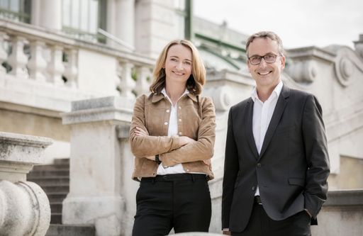 Das neue Duo an der Spitze der Styria Buchverlage: Matthias Opis
und Elisabeth Stein-Hölzl