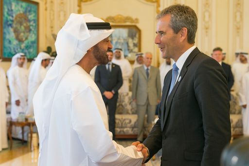 Vorschau Bild von Finanzminister Hartwig Löger bei einem
Arbeitsgespräch mit dem Kronprinzen der Vereinigten Emirate, Sheikh
Mohamed bin Zayed Al Nahyan