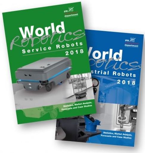 Welt Robotics Report 2018 - International Federation of Robotics
/ Weiterer Text über ots und www.presseportal.de/nr/115415 / Die
Verwendung dieses Bildes ist für redaktionelle Zwecke honorarfrei.
Veröffentlichung bitte unter Quellenangabe: "obs/The International
Federation of Robotics/IFR"
