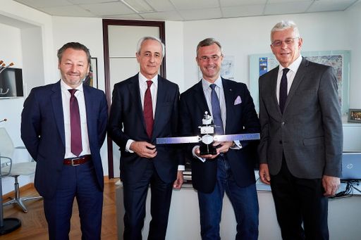  Präsentation der Raumsonde Gruppenbild