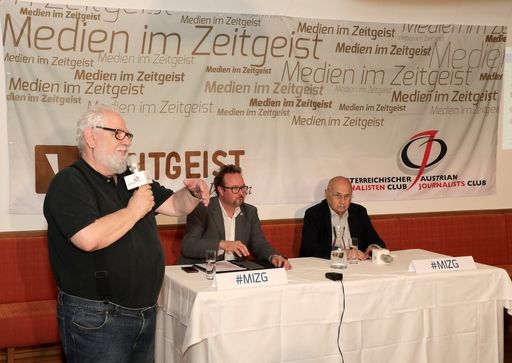  Zeitzeuge Karl Pfeiffer zu Gast bei "Medien im
Zeitgeist".
