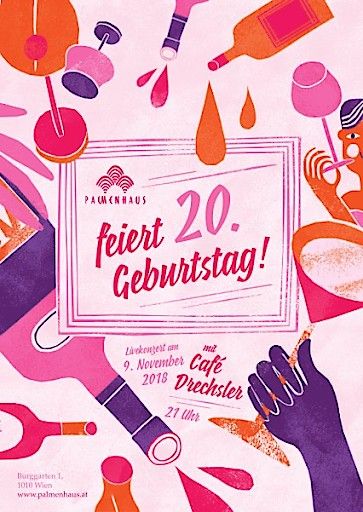 Vorschau Bild von Flyer zur Veranstaltung 20 Jahre BRASSERIE PALMENHAUS 9. November 2018