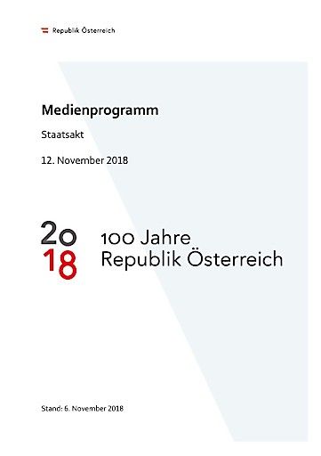 Vorschau Bild von Medienprogramm Staatsakt 100 Jahre Republik
