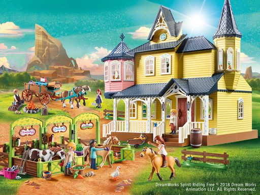 PLAYMOBIL das Lizenz-Portfolio 2018 mit der beliebten
DreamWorks-Animationsserie "Spirit - Riding Free" ergänzt. Weiterer
Text über ots und www.presseportal.de/nr/132704 / Die Verwendung
dieses Bildes ist für redaktionelle Zwecke honorarfrei.
Veröffentlichung bitte unter Quellenangabe: "obs/geobra Brandstätter
Stiftung & Co. KG"