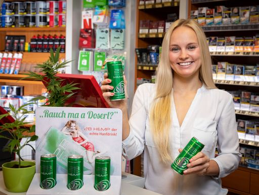 2B HEMP, der innovative Hanfdrink ist ab sofort
auch in den Österreichischen Trafiken erhältlich