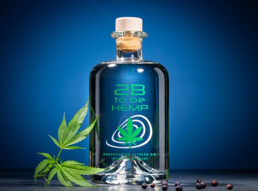 Vorschau Bild von 2B HEMP GIN: Ein steirischer Gin, veredelt mit 2B HEMP und echtem
Hanfpulver. Hergestel l t aus biologischen Wacholderbeeren -
überzeugt durch seinen fruchtigen Geschmack und der typischen
Hanfnote.
