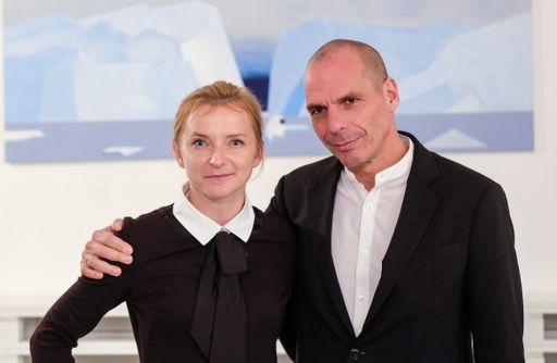 links: Daniela Platsch vom Wandel rechts: Yanis
Varoufakis von Diem25