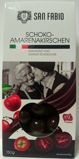 Die Firma Nawarra Süßwaren GmbH, D-48329 Havixbeck ruft aus
Gründen des vorbeugenden Verbraucherschutzes vorsorglich das Produkt
«San Fabio Amarenakirschen in dunkler Schokolade, 150g» (EAN-Code:
28278320) zurück. Weiterer Text über ots und
www.presseportal.de/nr/133033 / Die Verwendung dieses Bildes ist für
redaktionelle Zwecke honorarfrei. Veröffentlichung bitte unter
Quellenangabe: "obs/Nawarra Süßwaren GmbH"