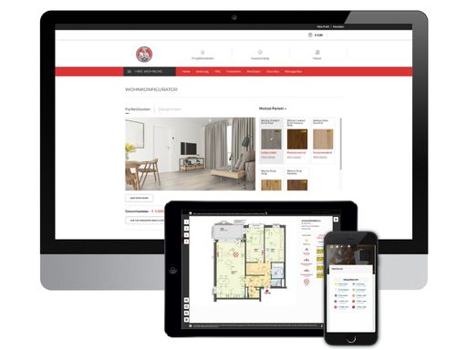 Vorschau Bild von Auf diesem Foto sehen Sie unsere Plattform, die auf allen
Endgeräten verfügbar ist.