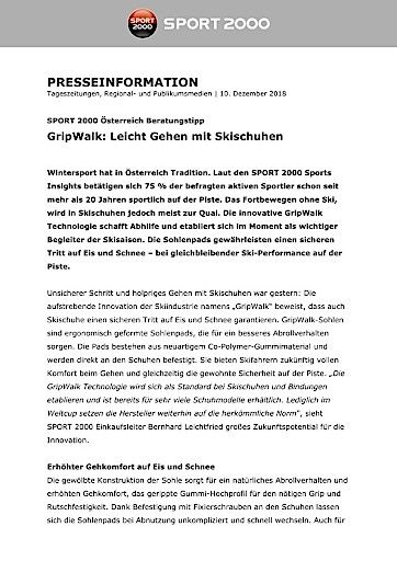 Vorschau Bild von PA GripWalk Technologie SPORT 2000