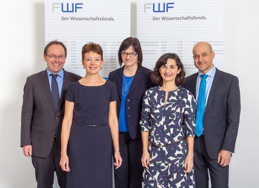 FWF-Präsident Klement Tockner und sein Team
einstimmig vom Aufsichtsrat für weitere vier Jahre bis 2024
bestellt.