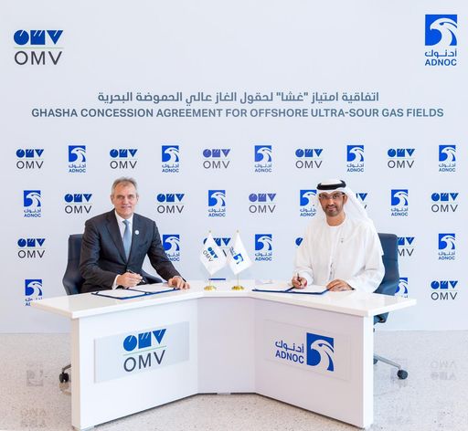  OMV und ADNOC unterzeichneten Upstream
Konzessionsabkommen für 5% Anteil am Großprojekt Offshore VAE