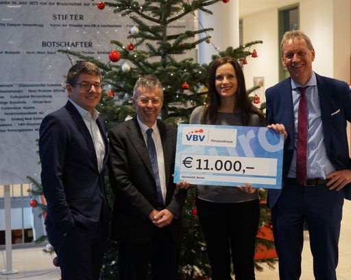 VBV-Pensionskasse spendet 11.000 Euro an Haus der Barmherzigkeit