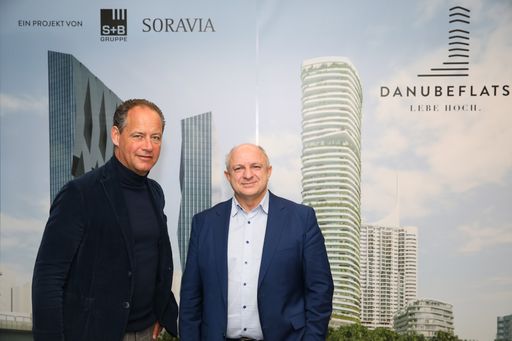 https://www.apa-fotoservice.at/galerie/17100 Im Bild v.l.n.r.:
Erwin Soravia (CEO SORAVIA) und Wolfdieter Jarisch (Gesellschafter
und Vorstand, S+B Gruppe AG)