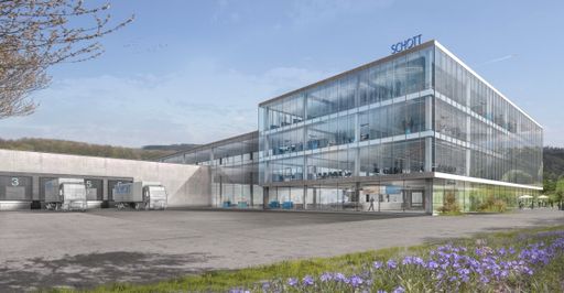 SCHOTT baut seine Fertigung für Pharmaverpackungen in Müllheim
aus. Anfang 2020 ist der Spatenstich für ein neues Werk für
Polymerspritzen geplant. Weiterer Text über ots und
www.presseportal.de/nr/23114 / Die Verwendung dieses Bildes ist für
redaktionelle Zwecke honorarfrei. Veröffentlichung bitte unter
Quellenangabe: "obs/SCHOTT AG"