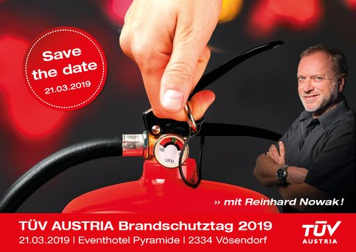 Der TÜV AUSTRIA Brandschutztag im März liefert
erneut ein Feuerwerk an fachlichem Input und regt das Publikum zum
Gedankenaustausch an!
