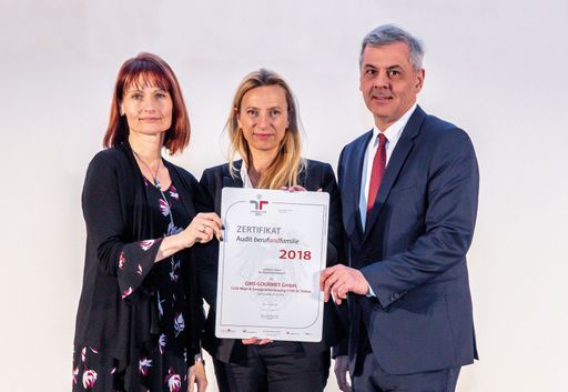 Überreichung staatliches Gütesiegel „Audit
berufundfamilie“