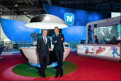 Mag. Thomas Graf (CTO) und Mag. Harald Neumann
(CEO) auf der weltgrößten Glücksspielmesse ICE Totally Gaming 2019
in London.