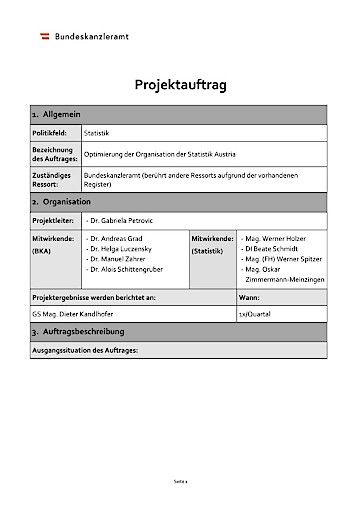 Vorschau Bild von Projektauftrag