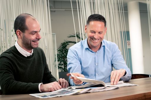 Vorschau Bild von Die Geschäftsführer der Styria Print Group:
Christian Wilms und Alexander Marko (von links)
