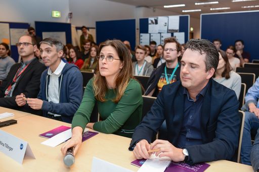 Vorschau Bild von Die Jury am SHack - Social Hackathon im BRZ: Gernot
Silvestri (BRZ); Hannes Schwetz (aws); Nina Tillinger (Santander);
Armin Rainer (APA-IT)