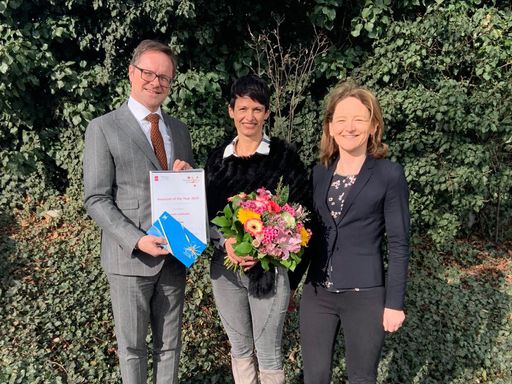  Renate Kalkhofer, PRO OVO Eiprodukte GmbH, wurde
von der imh GmbH zur „Assistant of the Year 2019“ gekürt