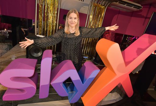 Sky-Österreich-Geschäftsführerin Christine Scheil
präsentiert das neue Sky X