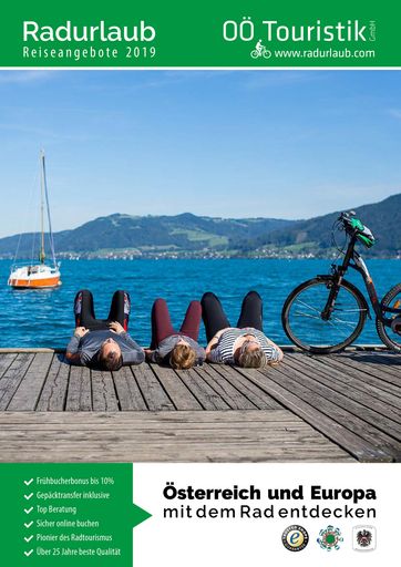 Die Radreiseangebote 2019 von OÖ. Touristik GmbH