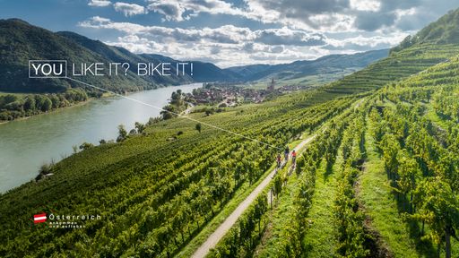 Vorschau Bild von Sujet aus dem Themenfeld "Genussrad" der
Radkampagne "You Like it? Bike it!"