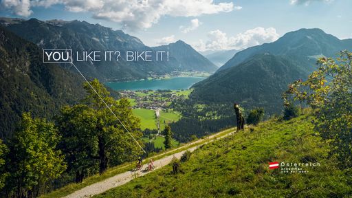 Vorschau Bild von Sujet aus dem Themenfeld "Mountainbike" der
Rad-Kampagne "You like it? Bike it!"