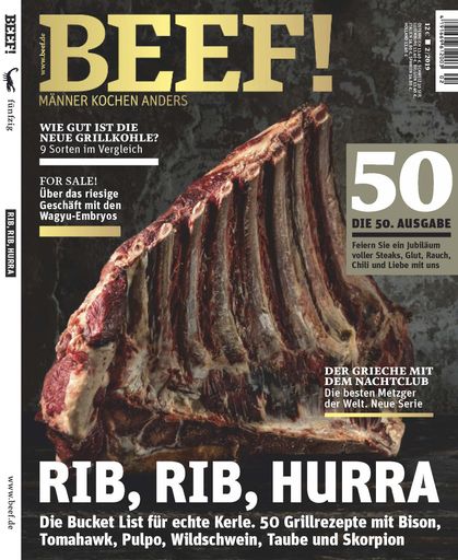 Cover BEEF! Ausgabe 2/2019 Weiterer Text über ots und
www.presseportal.de/nr/77375 / Die Verwendung dieses Bildes ist für
redaktionelle Zwecke honorarfrei. Veröffentlichung bitte unter
Quellenangabe: "obs/Gruner+Jahr, BEEF!"