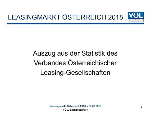  Leasingmarkt Österreich 2018
