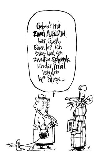 Gustl «Zwei AUGUSTIN kaufen, einen verschenken»