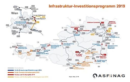 Vorschau Bild von Infografik ASFINAG Investitionen 2019