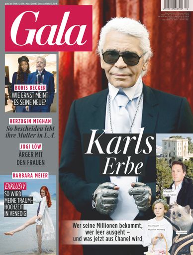 Cover GALA 12/2019, EVT 14.03.2019 / Weiterer Text über ots und
www.presseportal.de/nr/6106 / Die Verwendung dieses Bildes ist für
redaktionelle Zwecke honorarfrei. Veröffentlichung bitte unter
Quellenangabe: "obs/Gruner+Jahr, Gala"