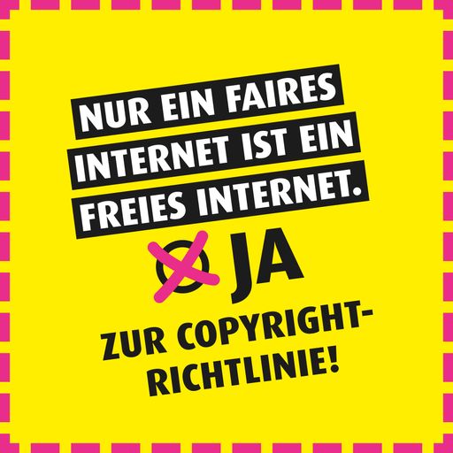  Bild Ja zur Copyright-Richtlinie