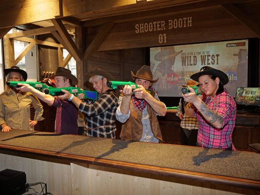  Guests at the WIld West Saloon
