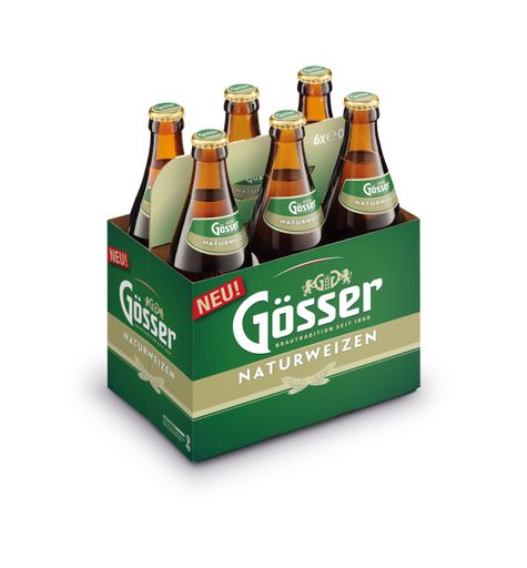 Gut Besser Gösser ist künftig auch ein eigenes
Weizenbier, das Gösser NaturWeizen.