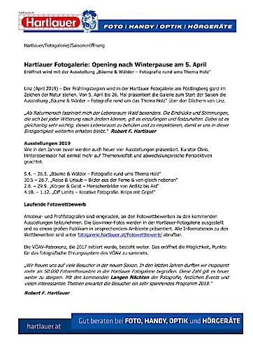 Vorschau Bild von Eröffnung Hartlauer Fotogalerie