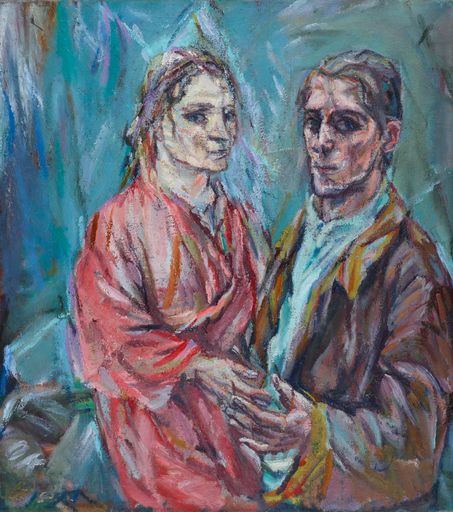 Vorschau Bild von Ausstellung im Leopold Museum: Oskar Kokoschka.
Expressionist, Migrant, Europäer. Oskar Kokoschka (1886—1980),
Doppelbildnis Oskar Kokoschka und Alma Mahler. 1912/13, Öl auf
Leinwand, 100 x 90 cm, Museum Folkwang, Essen (c) Fondation Oskar
Kokoschka/Bildrecht Wien, 2019